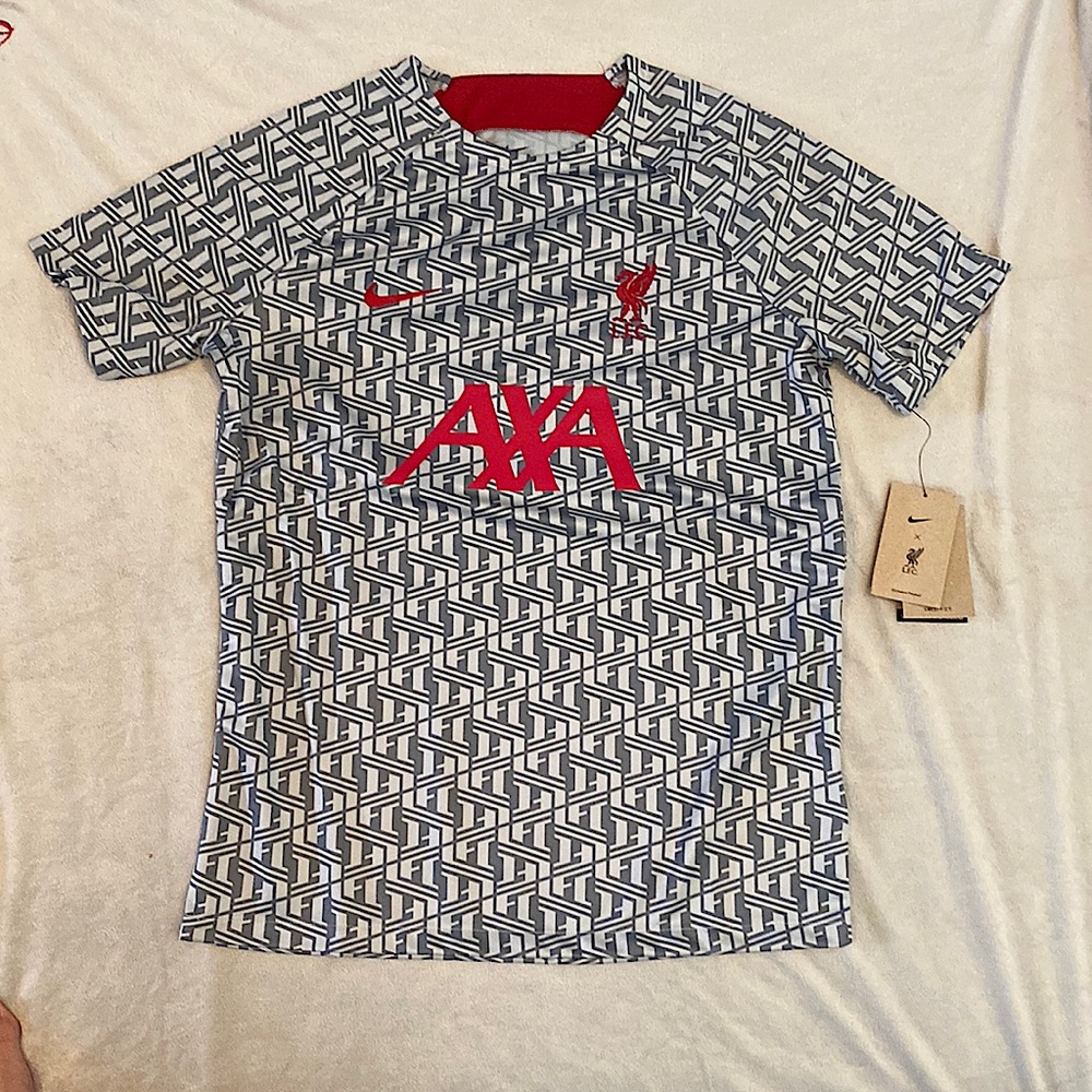 BNWT NIKE Liverpool 2023 Pre-Match Dri-FIT Soccer Top M:L